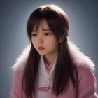 呦呦萝莉技术总监李晨曦证件照，戴黑框眼镜，休闲衬衫，科技精英气质，简洁背景